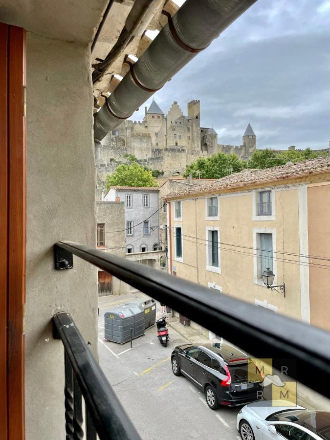 Le Donjon - Vue Cite Pied Cite Medievale Neuf Carcassonne Exterior foto