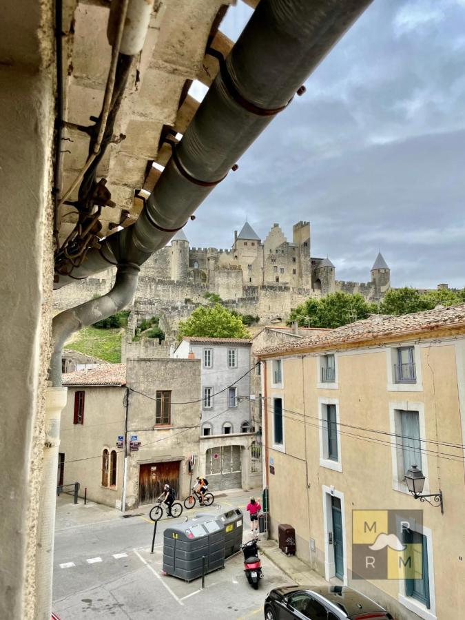 Le Donjon - Vue Cite Pied Cite Medievale Neuf Carcassonne Exterior foto
